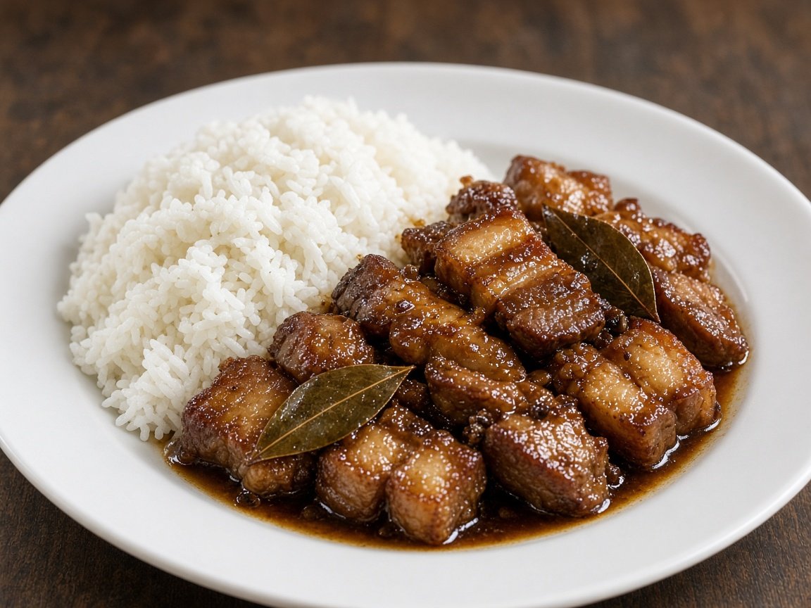 Pork Adobo with Rice